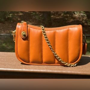 Coach Quilted Swinger 20 Canyon Handbag